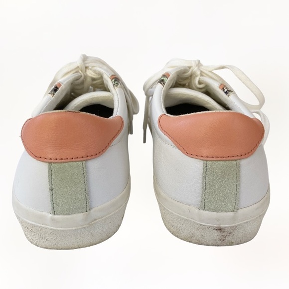 Madewell Sidewalk Low-Top Sneakers Snake Embossed Leather Wave Edition MC693 9M - Picture 6 of 9